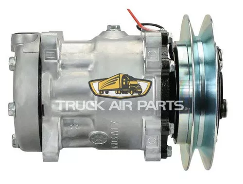 03-3671 MEI Truck Air SD7 Compressor W/Vg Cl.-Top Manif.