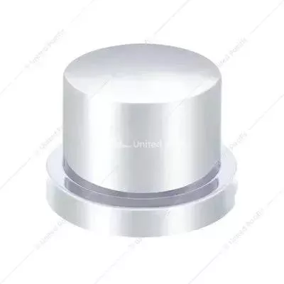 1/2″ X 5/8″ CHROME PLASTIC FLAT TOP NUT COVER – PUSH-ON (BULK) PACK X 10 10751