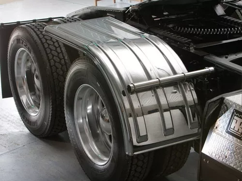 100121 Minimizer MIN950 Brute Chrome Silver Mirror Half Fender