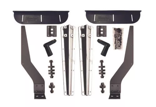 100129 Minimizer Chrome Silver Mirror Plastic Bolt On Fender Bracket Kit