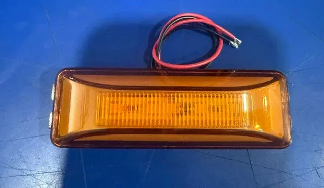 12 LED Rectangular Light (Clearance/Marker) - Red AMB/AMB MAXX LIGHT CABLE