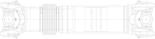 170IA55010C-70M Dana Spicer SPL170 Series Driveshaft Assembly