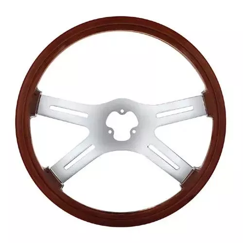 18″ CHROME 4 SPOKE STEERING WHEEL 88217