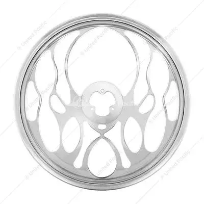 18″ CHROME ALUMINUM “BLAZE” STYLE STEERING WHEEL 88150