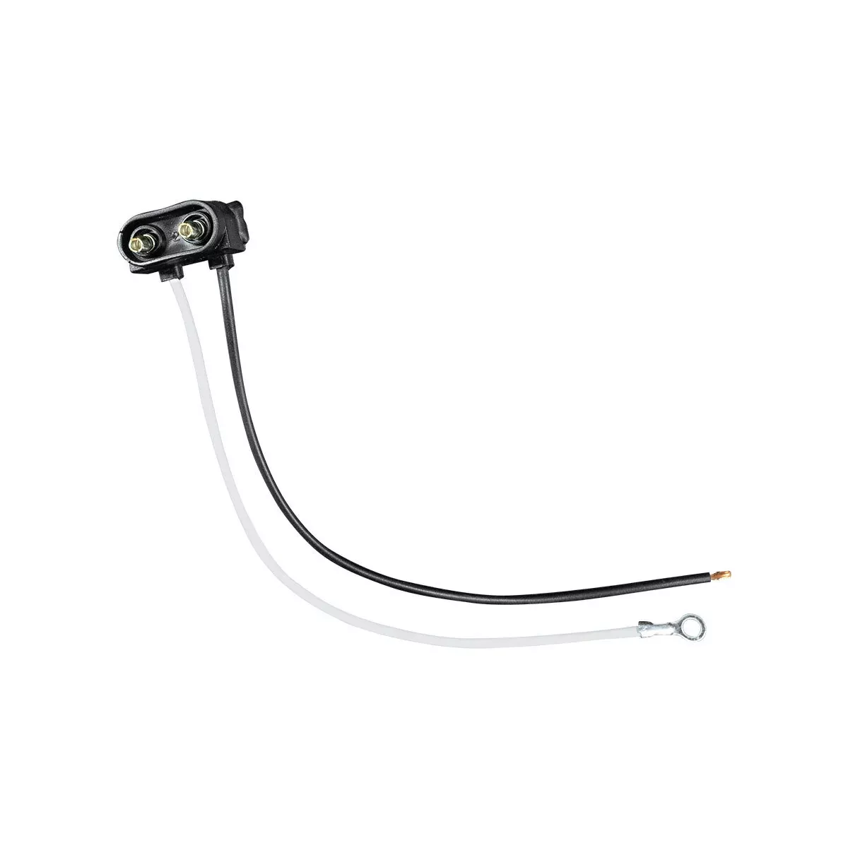 2 Wire Pigtail With 2 Prong Vertical Style Plug-6" Lead
