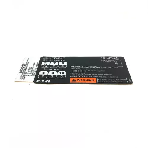 20400 Eaton Fuller Transmission Shift Label