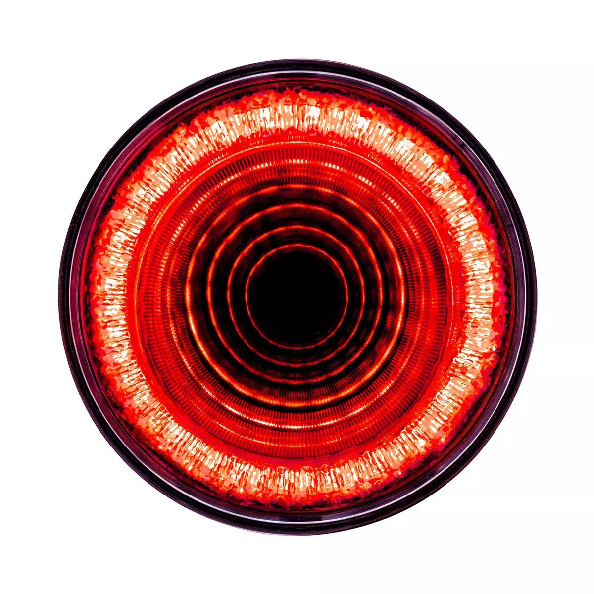 24 LED 4" Round Mirage Light (Stop, Turn & Tail) - Red LED/Red Lens 36652