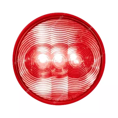 3 LED 4" ROUND LIGHT (STOP, TURN, & TAIL)-RED LED/RED LENS 38064B