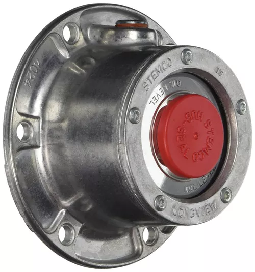 303-4024 Stemco Hub Cap 4.5" 6 Hole W/ Pipe Plug