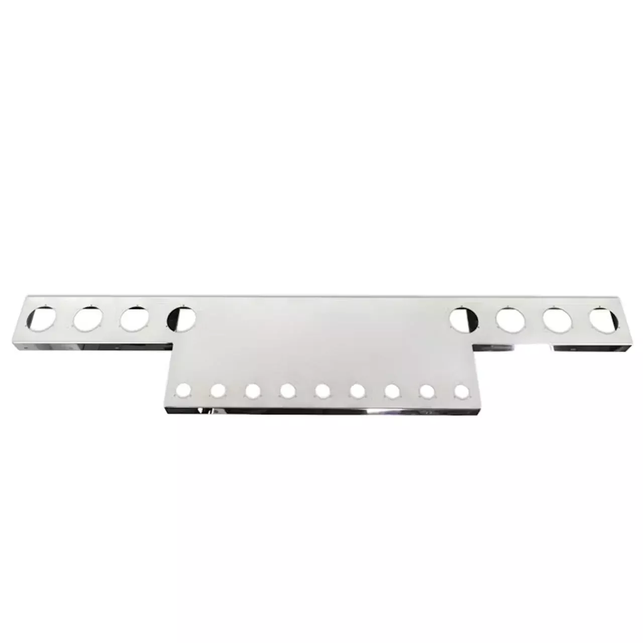 45" Wide Universal Rear T-Bar & Panel With 4" & 2" Light Cutouts