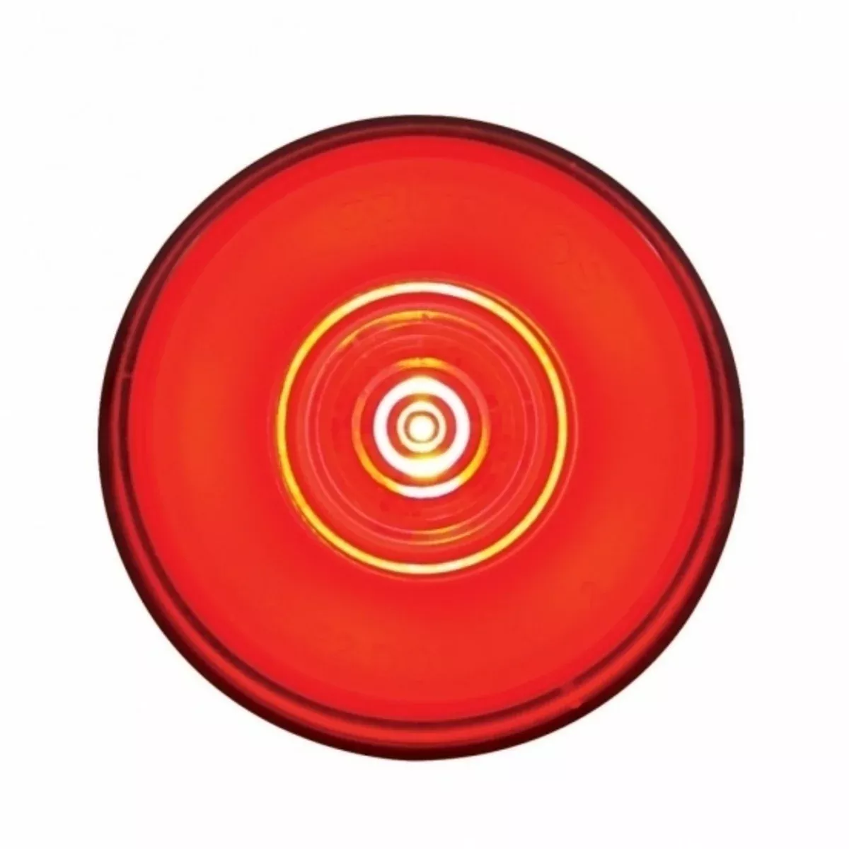 6 LED 2" Round GloLight (Clearance/Marker) - RED LED Lens OPTRONIX AMS