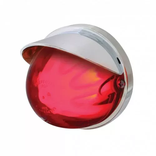 9 LED DUAL FUNCTION GLOLIGHT WATERMELON FLUSH MOUNT KIT WITH VISOR - RED LED/RED LENS 34405