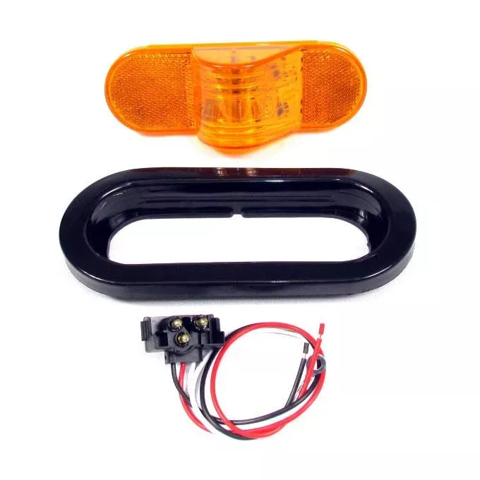 AMBER, OVAL MID-TURN LIGHT LED SEALED KIT F235179