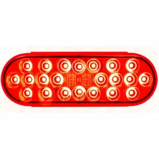 AMS-9020 Pearl OVAL LED Light RED/RED