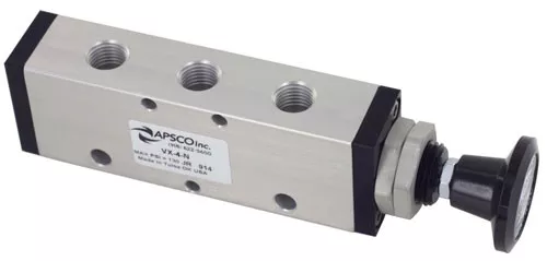 Apsco VX4NM Single Spool 4 Way Push Pull Valve Tailgate 1/4" Exhaust Ports