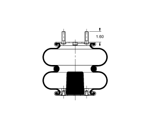 AS-4315 Triangle Contitech Air Spring Bag