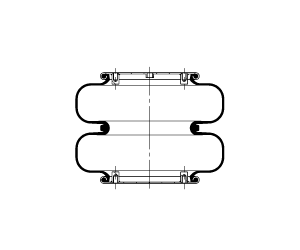 AS-4323 Triangle Contitech Air Spring Bag