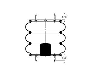 AS-4325 Triangle Contitech Air Spring Bag