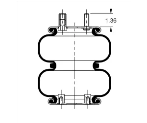 AS-4715 Triangle Contitech Air Spring Bag