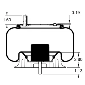 AS-8024 Triangle Contitech Air Spring Bag