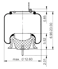 AS-81154 Triangle Contitech Air Spring Bag