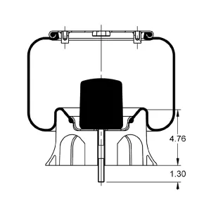 AS-8312 Triangle Contitech Air Spring Bag