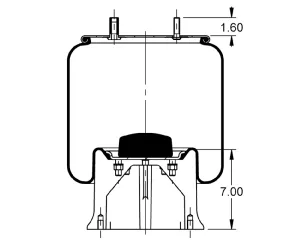 AS-8313 Triangle Contitech Air Spring Bag