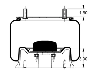 AS-8320 Triangle Contitech Air Spring Bag
