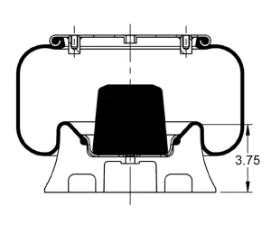 AS-8327 Triangle Contitech Air Spring Bag