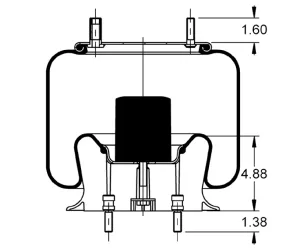 AS-8410 Triangle Contitech Air Spring Bag