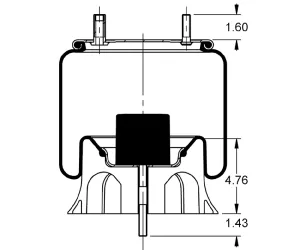 AS-8424 Triangle Contitech Air Spring Bag