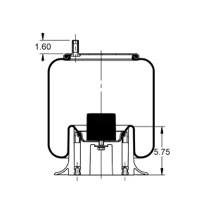 AS-8435 Triangle Contitech Air Spring Bag