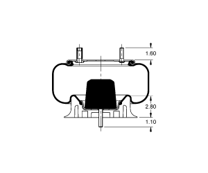 AS-8482 Triangle Contitech Air Spring Bag
