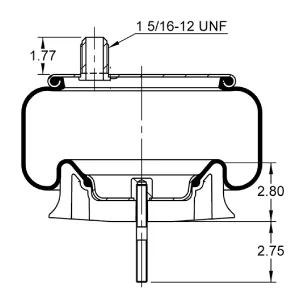 AS-8537 Triangle Contitech Air Spring Bag