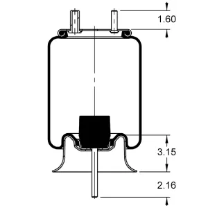 AS-8559 Triangle Contitech Air Spring Bag