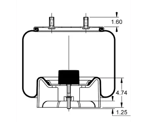 AS-8745 Triangle Contitech Air Spring Bag