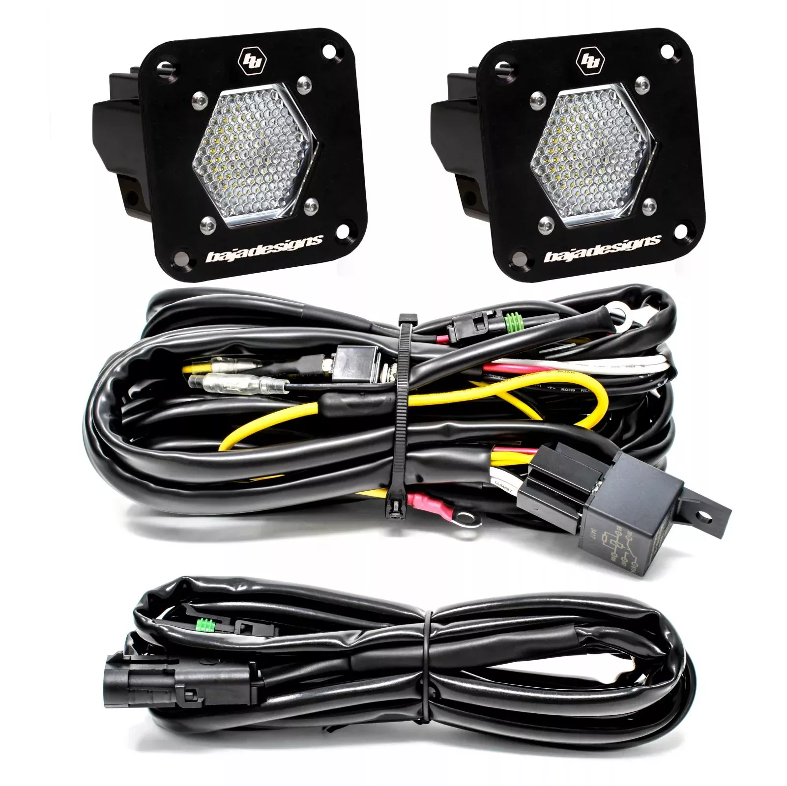 Baja Designs | LED Light Kit | LED Light Pods S1 Pair Work/Scene LED Flush Mount Backup Kit Baja Designs | 387809