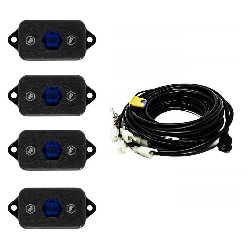 Baja Designs | LED Light Kit | Rock Light Kit Universal Blue Baja Designs | 447058
