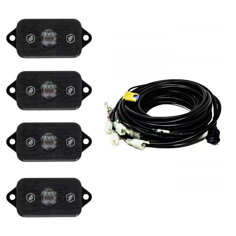 Baja Designs | LED Light Kit | Rock Light Kit Universal Red Baja Designs | 447055