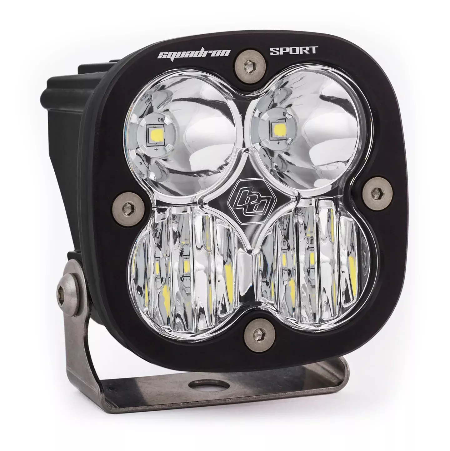 Baja Designs | LED Light Pods | LED Light Pod Wide Cornering Pattern Clear Black Squadron Sport Baja Designs | 550005
