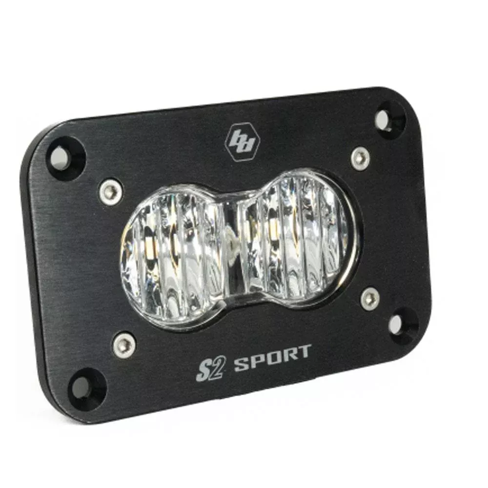 Baja Designs | Work Lights | LED Work Light Clear Lens Wide Cornering Pattern Flush Mount Kit S2 Sport Baja Designs | 547807