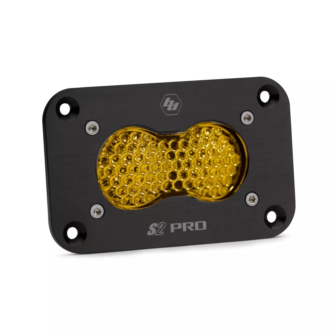 Baja Designs | Work Lights | LED Work Light Flush Mount Baja Amber Lens Work/Scene Pattern S2 Pro Baja Designs | 481016