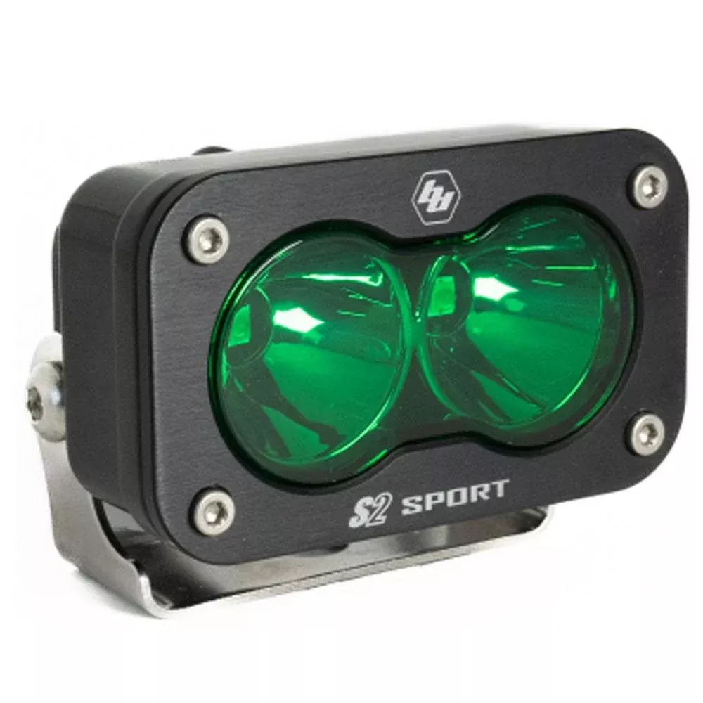 Baja Designs | Work Lights | LED Work Light Green Lens Spot Pattern S2 Sport Baja Designs | 540001GR