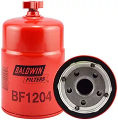 Baldwin Filters BF1204 Sec. Fuel/Water Sep. Spin-on w/Drain