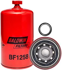 Baldwin Filters BF1258 Fuel/Water Separator Spin-on with Drain