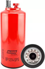 Baldwin Filters BF1274-SPS FWS Spin-on w/Drain, Sensor Port and Reusable Sensor