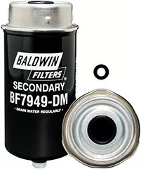 Baldwin Filters BF7949-DM Secondary Fuel Element with Removable Drain