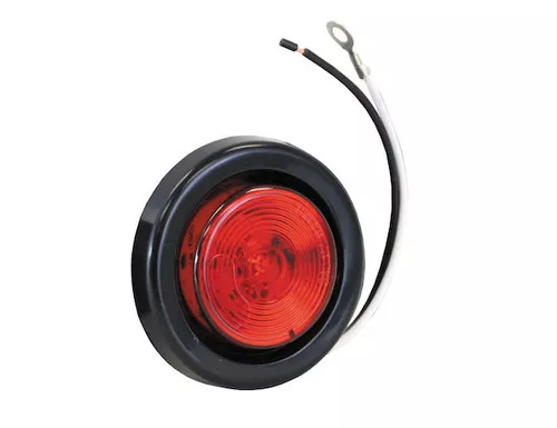 Buyers 5622101 Light 2" Round Red Marker 1 LED w/ Grommet & Plug