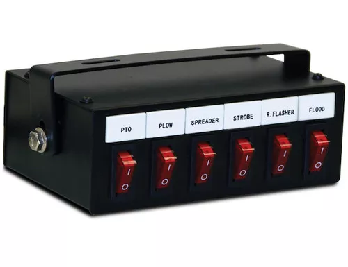 Buyers 6391106 Illuminated Rocker Switch Box 6-Function