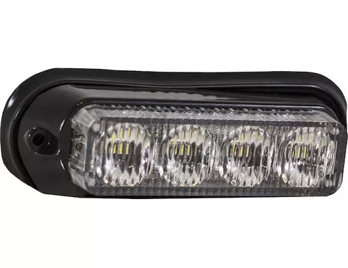 Buyers 8891131 4" LED Surface Mount Strobe Light Clear 19 Flash Patterns